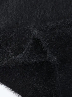 Commisely Deer Embroidered Knitted Sweater – Cream & Gray